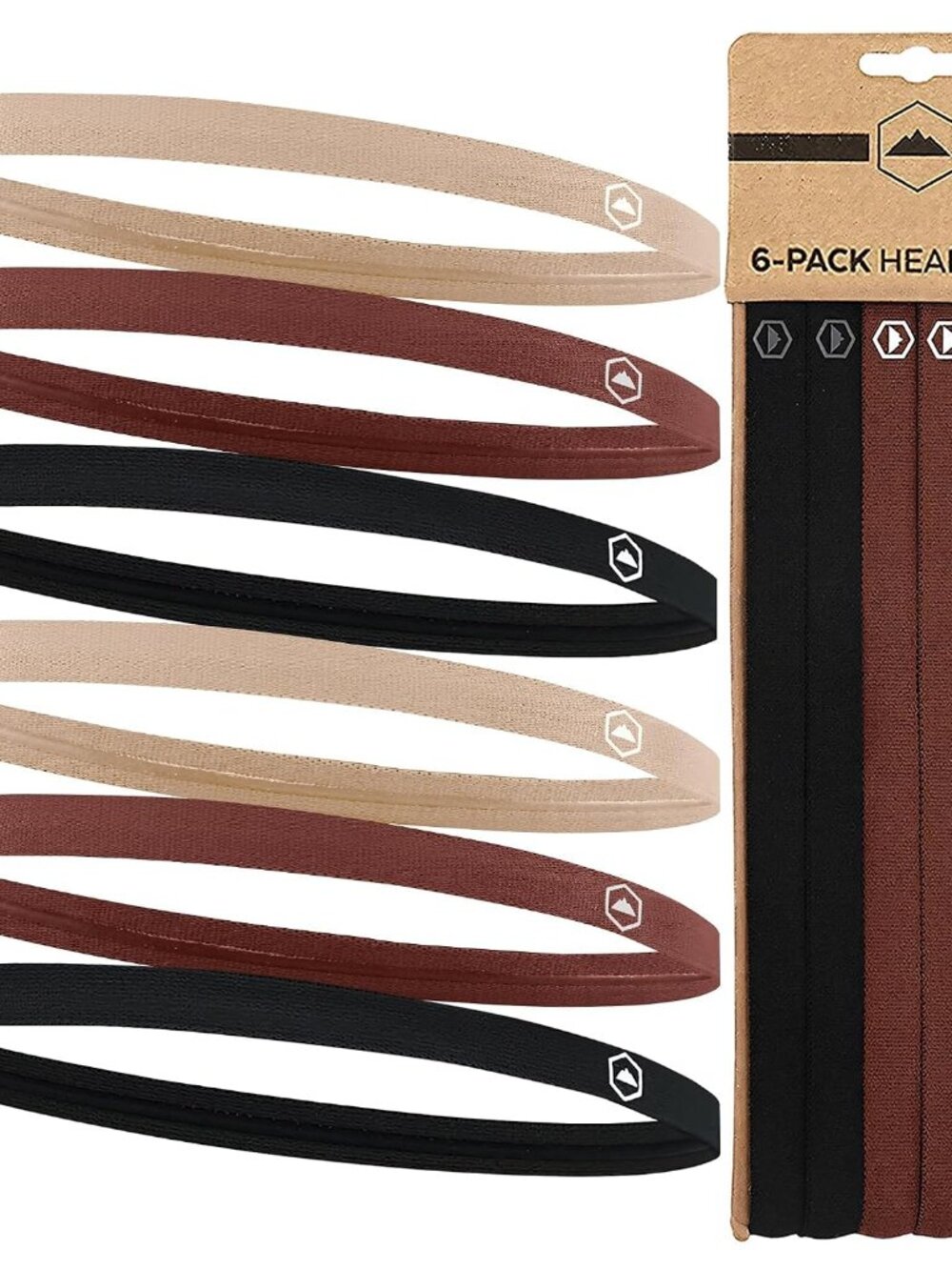 Thin Elastic Headbands - Sports Headbands for Women & Men - Mens Workout Headban